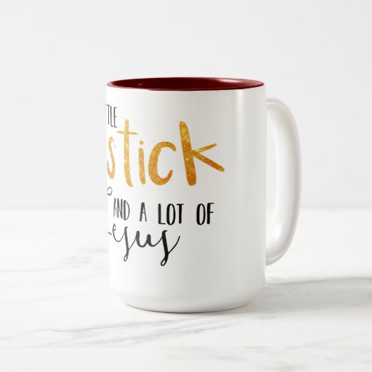 LipStick en Jesus Coffee Mok (Voorkant rechts)