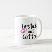 Lipstick en koffie koffiemok (Voorkant rechts)