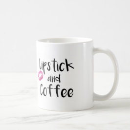 Lipstick en koffie koffiemok
