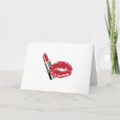 LIPSTICK EN LIPS KAART (Voorkant)