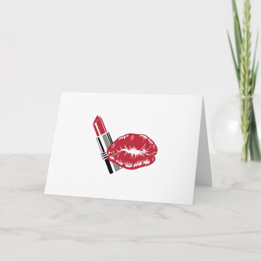 LIPSTICK EN LIPS KAART (Voorkant)