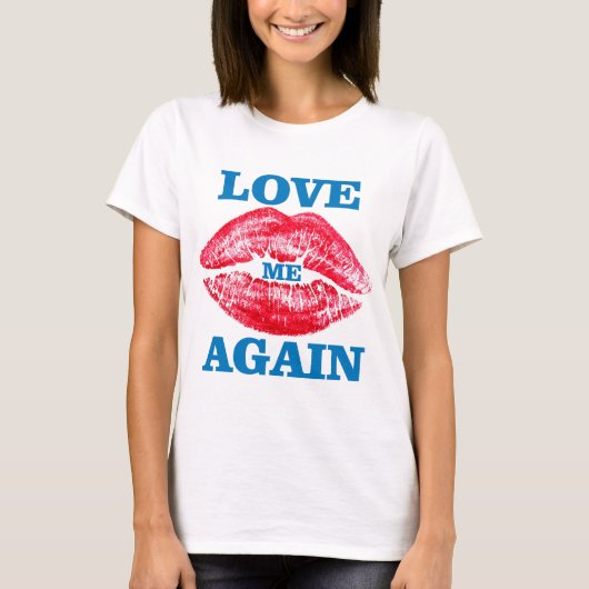 Lipstick en love T-shirt (Voorkant)