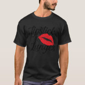 Lipstick en Lunges Gym Makeup Workout T-shirt (Voorkant)
