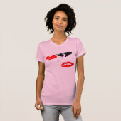 Lipstick en shirt Kisses (Voorkant volledig)