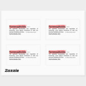 Lipstick FEMMEFOBIA-Sticker Rechthoekige Sticker (Vel)