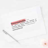 Lipstick FEMMEFOBIA-Sticker Rechthoekige Sticker (Envelop)