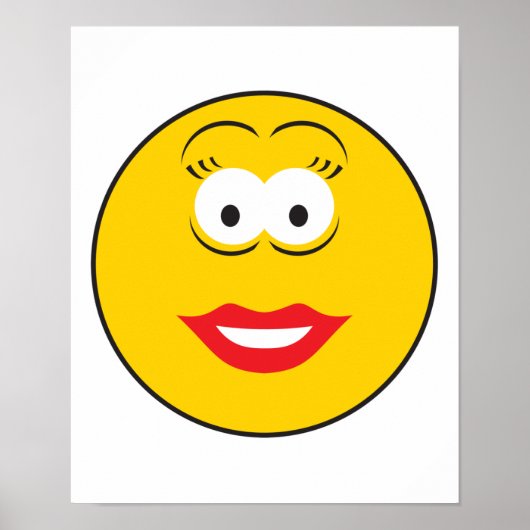 Lipstick Girl Face Poster (Voorkant)
