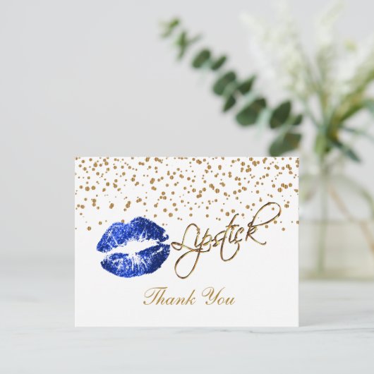 Lipstick - Hartelijk dank Briefkaart (Staand voorkant)