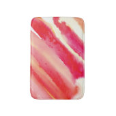 Lipstick herinneringen Roze Oranje Waterverf Badmat (Voorkant Verticaal)