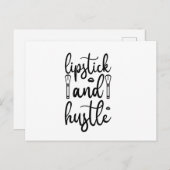Lipstick & Hustle Briefkaart (Voorkant / Achterkant)