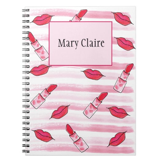 Lipstick Journal Planner Organizer-laptop Notitieboek (Voorkant)