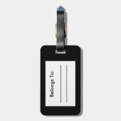 Lipstick Junkie Bagagelabel (Achterkant verticaal)