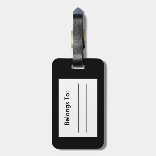 Lipstick Junkie Bagagelabel (Achterkant verticaal)