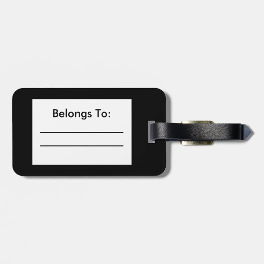 Lipstick Junkie Bagagelabel (Achterkant horizontaal)