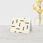 lipstick kaart (Gele Bloem)