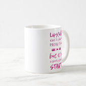 Lipstick kan problemen niet oplossen koffiemok (Voorkant rechts)