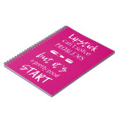 Lipstick kan problemen niet oplossen notitieboek (Linkerzijde)