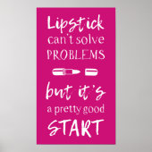 Lipstick kan problemen niet oplossen poster (Voorkant)