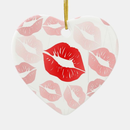Lipstick Keramisch Ornament (Voorkant)
