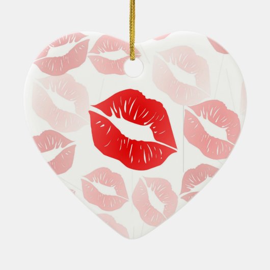 Lipstick Keramisch Ornament (Achterkant)