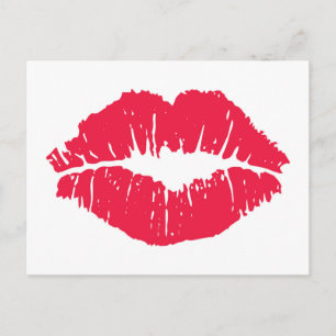 Lipstick Kiss Briefkaart