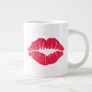 Lipstick Kiss Grote Koffiekop