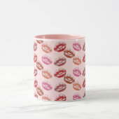 Lipstick Kiss Lip Prints Roze Mok (Midden)