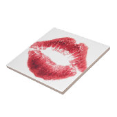 Lipstick Kiss - Lippen Tegeltje (Zijkant)