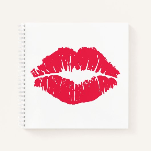 Lipstick Kiss Notitieboek (Voorkant)
