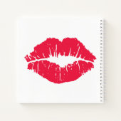 Lipstick Kiss Notitieboek (Achterkant)