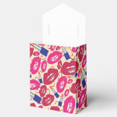 Lipstick Kiss Pattern Bedankdoosjes (Geopend)