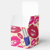 Lipstick Kiss Pattern Bedankdoosjes (Geopend)