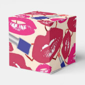 Lipstick Kiss Pattern Bedankdoosjes (Achterkant)
