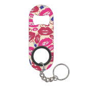 Lipstick Kiss Pattern Sleutelhanger Flessenopener (Achterkant)