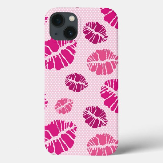 Lipstick Kiss Shape Print Patroon Case-Mate iPhone Case (Achterkant)