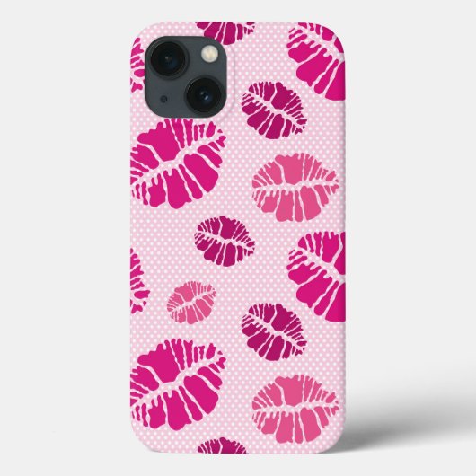 Lipstick Kiss Shape Print Patroon Case-Mate iPhone Case (Achterkant)