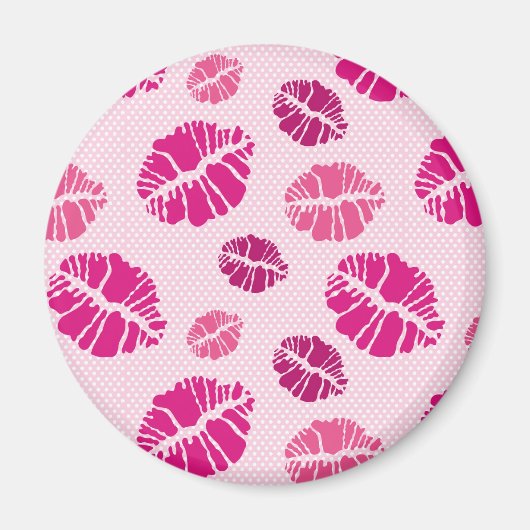 Lipstick Kiss Shape Print Patroon Magneet (Voorkant)