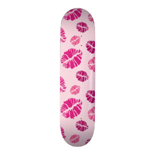 Lipstick Kiss Shape Print Patroon Persoonlijk Skateboard