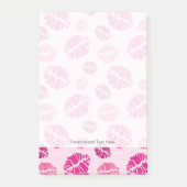Lipstick Kiss Shape Print Patroon Post-it® Notes (Voorkant)