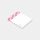 Lipstick Kiss Shape Print Patroon Post-it® Notes (Schuin)