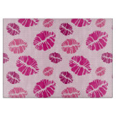 Lipstick Kiss Shape Print Patroon Snijplank (Voorkant)