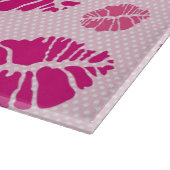 Lipstick Kiss Shape Print Patroon Snijplank (Hoek)