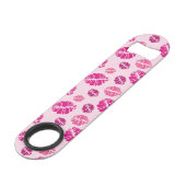 Lipstick Kiss Shape Print Patroon Speed Flessenopener (Voorkant Gekanteld)