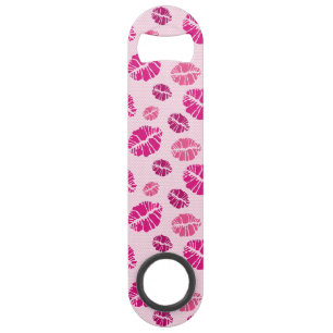 Lipstick Kiss Shape Print Patroon Speed Flessenopener
