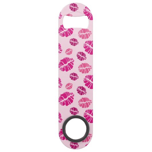 Lipstick Kiss Shape Print Patroon Speed Flessenopener (Voorkant)