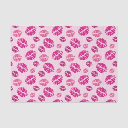 Lipstick Kiss Shape Print Patroon Tissuepapier (Voorkant)