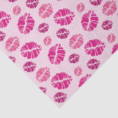 Lipstick Kiss Shape Print Patroon Tissuepapier (Detail)