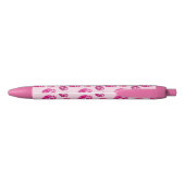 Lipstick Kiss Shape Print Patroon Zwarte Inkt Pen (Achterkant)