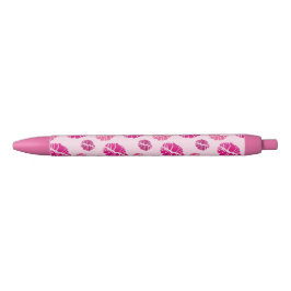 Lipstick Kiss Shape Print Patroon Zwarte Inkt Pen