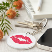 Lipstick Kiss Sleutelhanger (Voorkant Rechts)